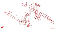 BARILLET DE SELECTION pour Honda WAVE 110 Casted wheels, Kick start de 2010