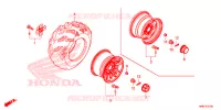 ROUE ARRIERE pour Honda FOURTRAX 500 RUBICON DCT de 2018