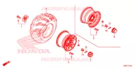 ROUE ARRIERE pour Honda FOURTRAX 500 RUBICON DCT EPS de 2019