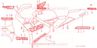 AUTOCOLLANTS (VFR400R3L) pour Honda VFR 400 R3 Without speed warning light de 1990