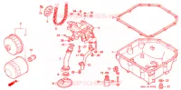 FILTRE A HUILE   CARTER D'HUILE   POMPE A HUILE pour Honda VFR 400 R3 Without speed warning light de 1990