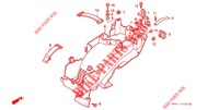 GARDE BOUE ARRIERE pour Honda VFR 400 R3 Without speed warning light de 1991