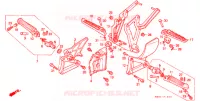 REPOSE PIED pour Honda VFR 400 R3 Without speed warning light de 1990