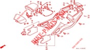 SELLE   CARENAGE pour Honda VFR 400 R3 Without speed warning light de 1991