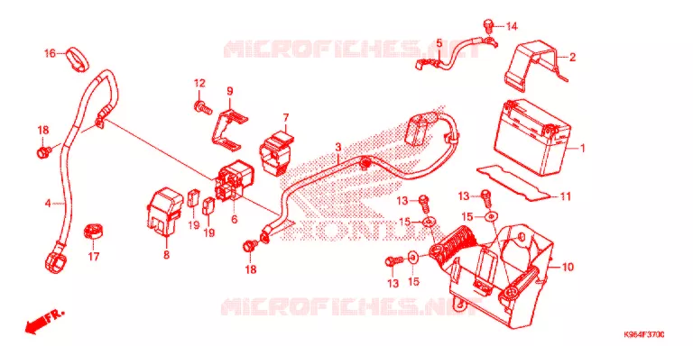 BATTERIE Honda MOTO 250 CRF 2018  CRF250RJ