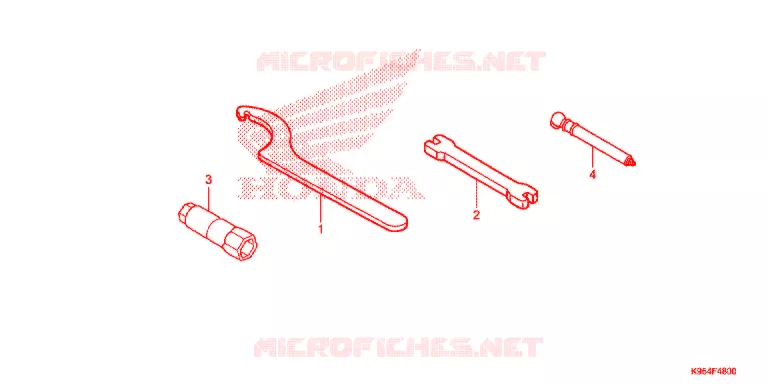 OUTIL Honda MOTO 250 CRF 2018  CRF250RJ