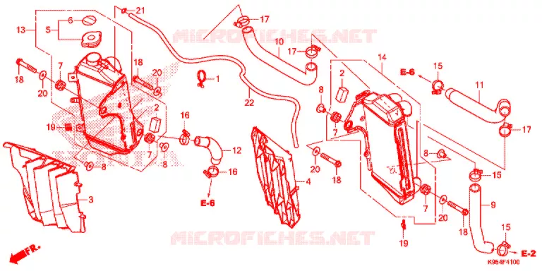 RADIATEUR Honda MOTO 250 CRF 2018  CRF250RJ