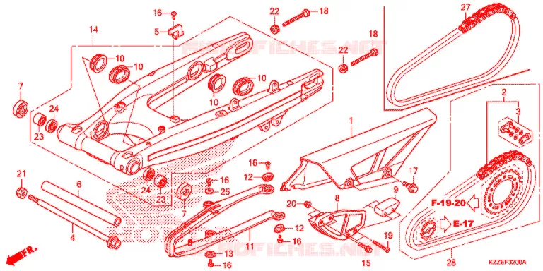 BRAS OSCILLANT Honda MOTO 250 CRF 2020  CRF250RLJ