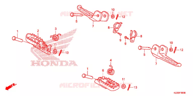 REPOSE PIED Honda MOTO 250 CRF 2020  CRF250RLJ