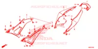 COUVERCLES LATERAUX pour Honda CB 125 R ABS de 2019