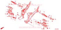 REPOSE PIED pour Honda MSX 125 de 2018