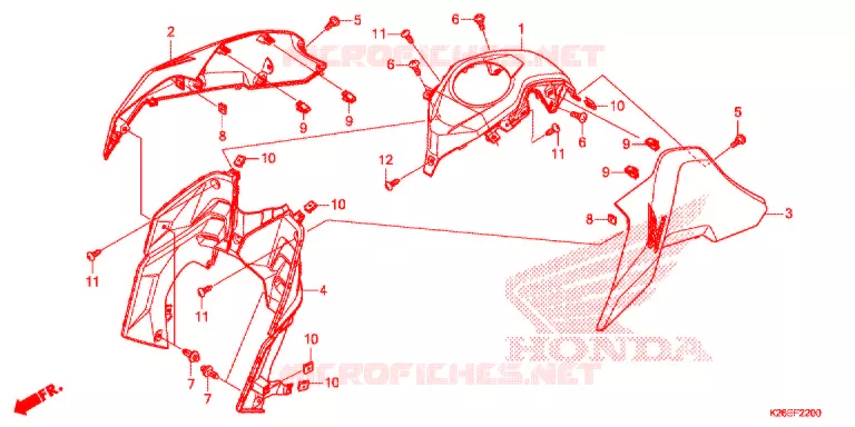 OUIES DE RADIATEUR Honda MOTO 125 MSX 2019  MSX125J_CA