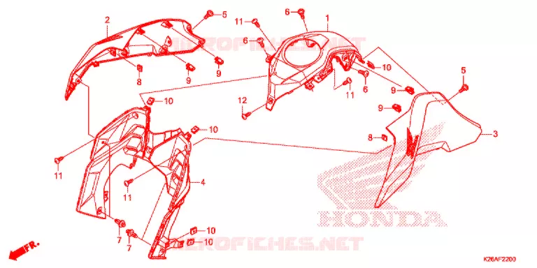 OUIES DE RADIATEUR Honda MOTO 125 GROM 2018  MSX125J_A