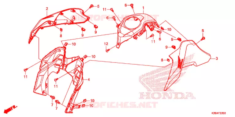 OUIES DE RADIATEUR Honda MOTO 125 GROM 2018  MSX125J_A