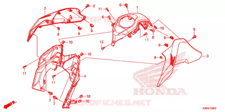 OUIES DE RADIATEUR Honda MOTO 125 GROM 2019  MSX125AK