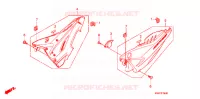 COUVERCLES LATERAUX pour Honda CBF 125 de 2010