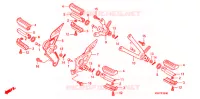 REPOSE PIED pour Honda CBF 125 de 2010