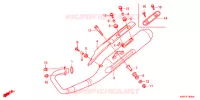 SILENCIEUX D'ECHAPPEMENT pour Honda CBF 125 de 2010