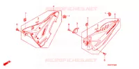 COUVERCLES LATERAUX pour Honda CBF 125 de 2010