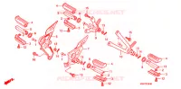 REPOSE PIED pour Honda CBF 125 de 2010