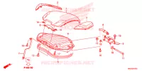 COUVERCLE DE COFFRE pour Honda NC 750 S ABS, RED de 2018