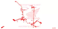 PEDALE pour Honda CB 1000 R ABS de 2018
