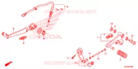 PEDALE pour Honda NC 750 S DCT, BLACK de 2018