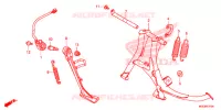 BEQUILLE pour Honda CB 1100 RS ABS de 2018