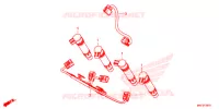 FAISCEAU SECONDAIRE pour Honda CBR 1000 ABS RED de 2018