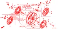 ROUE AVANT pour Honda CBR 1000 ABS RED de 2018