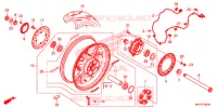 ROUE ARRIERE pour Honda CBR 1000 ABS BLACK de 2018
