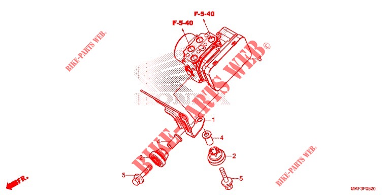 MODULATEUR ABS pour Honda CBR 1000 RR SP2 de 2019