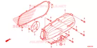 COUVERCLE GAUCHE pour Honda SPACY 110 de 2018