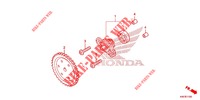 POMPE A HUILE pour Honda FORZA 125 2019 E de 2018