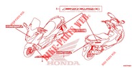 AUTOCOLLANTS (NSS125ADK) pour Honda FORZA 125 de 2019