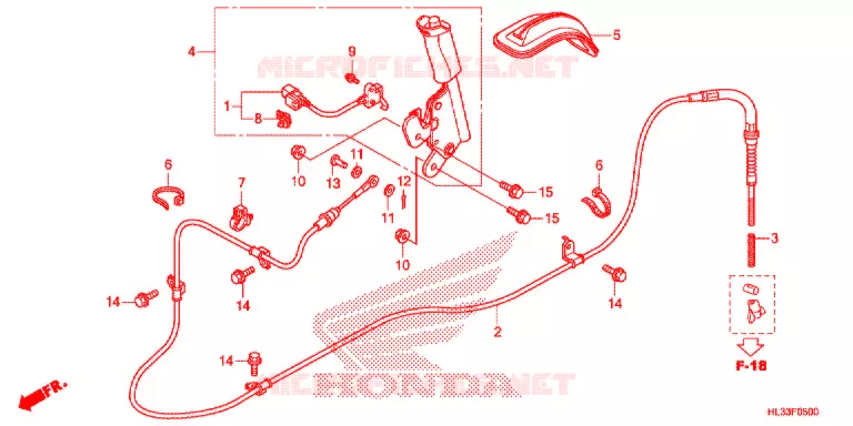 FREIN DE STATIONNEMENT Honda ATV 700 PIONEER 2018  SXS700M4J