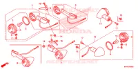 CLIGNOTANT pour Honda VT 1300 C FURY ABS de 2017
