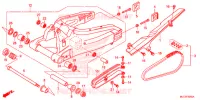BRAS OSCILLANT pour Honda CBR 600 RR ABS RED de 2017