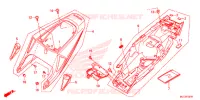 COUVERCLES LATERAUX pour Honda CBR 600 RR ABS RED de 2017