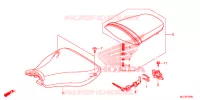 SELLE pour Honda CBR 600 RR ABS RED de 2017