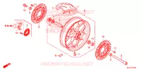 ROUE AVANT pour Honda CBR 600 RR RED de 2017