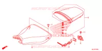 SELLE pour Honda CBR 600 RR RED de 2017