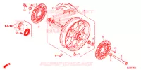 ROUE AVANT pour Honda CBR 600 RR RED de 2017