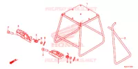 BEQUILLE   REPOSE PIEDS pour Honda CRF 150 R BIG WHEELS de 2018