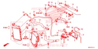 FLEXIBLE DE RADIATEUR/TUYAU D'EAU pour Honda AFRICA TWIN 1000 DCT ADVENTURE LOWER de 2018