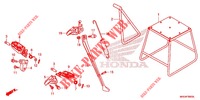 REPOSE PIED   BEQUILLE pour Honda CRF 450 R de 2018
