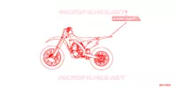 AUTOCOLLANTS pour Honda CRF 450 R de 2018