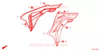 OUIES DE RADIATEUR (CRF450R) pour Honda CRF 450 R de 2018