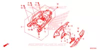 COUVERCLE LATERAL   PORTE BAGAGE ARRIERE (CRF1000A/AL/D/DL) pour Honda AFRICA TWIN 1000 LOWER de 2018
