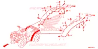 PROTECTION D'AILE pour Honda FOURTRAX 680 RINCON de 2018